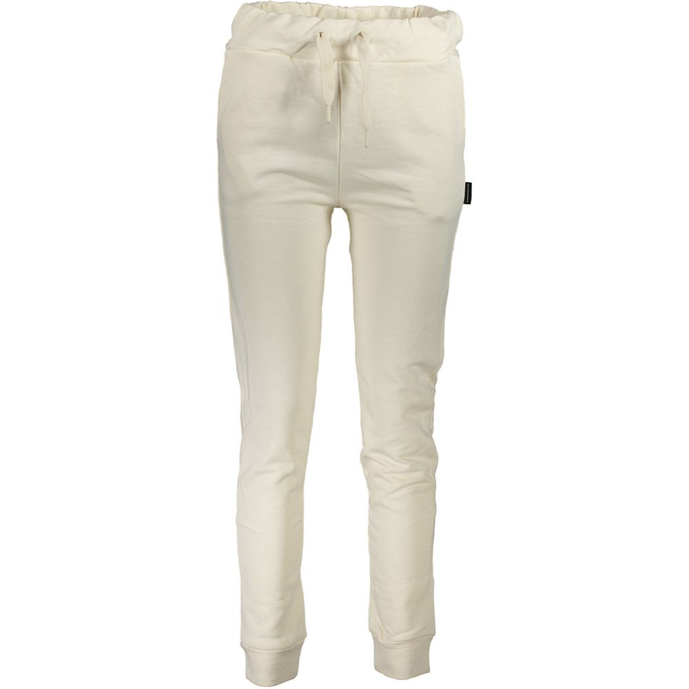 White Cotton Women's Sweatpant