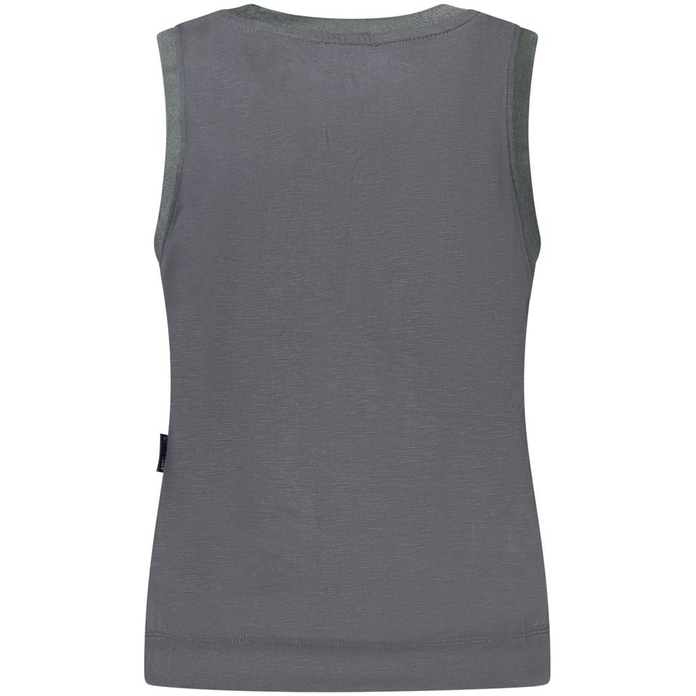 Black Modal Women Tank Top