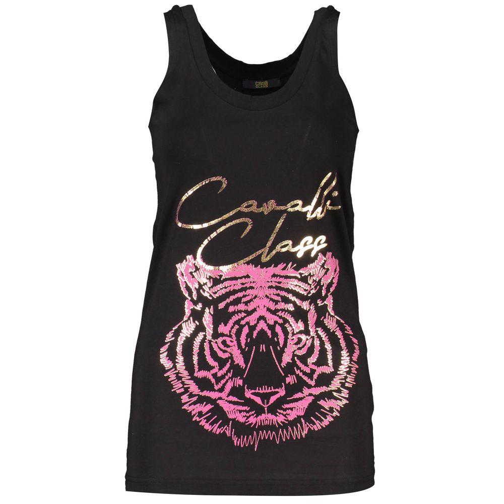 Black Cotton Women's Tank Top
