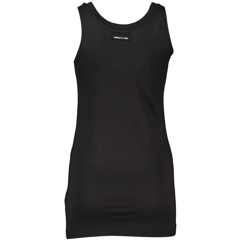 Black Cotton Women's Tank Top