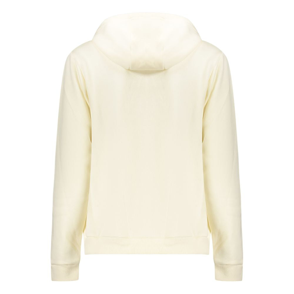 White Cotton Women's Hoodie Sweatshirt