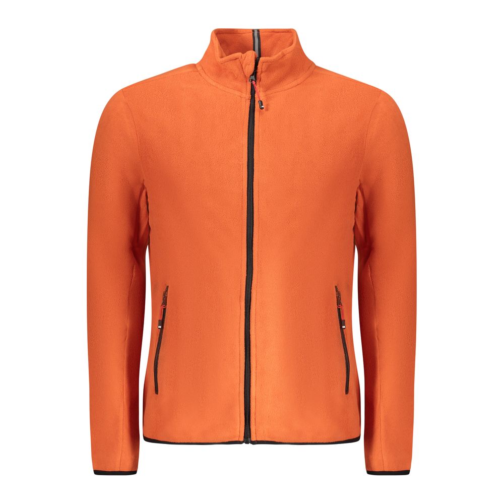 Arancione Polyester Mens Sweatshirt