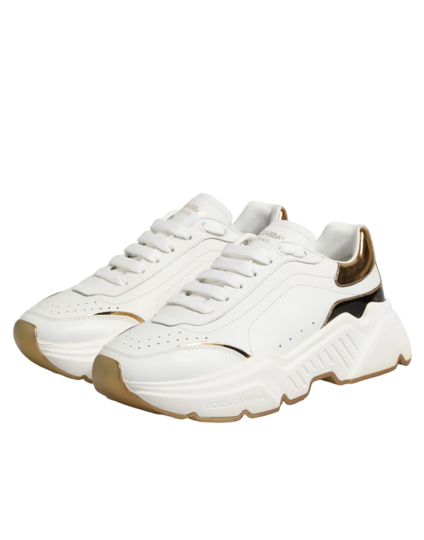 White Gold Daymaster Low Top Sneakers Shoes