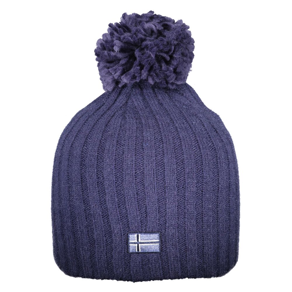 Blue Acrylic Women Cap