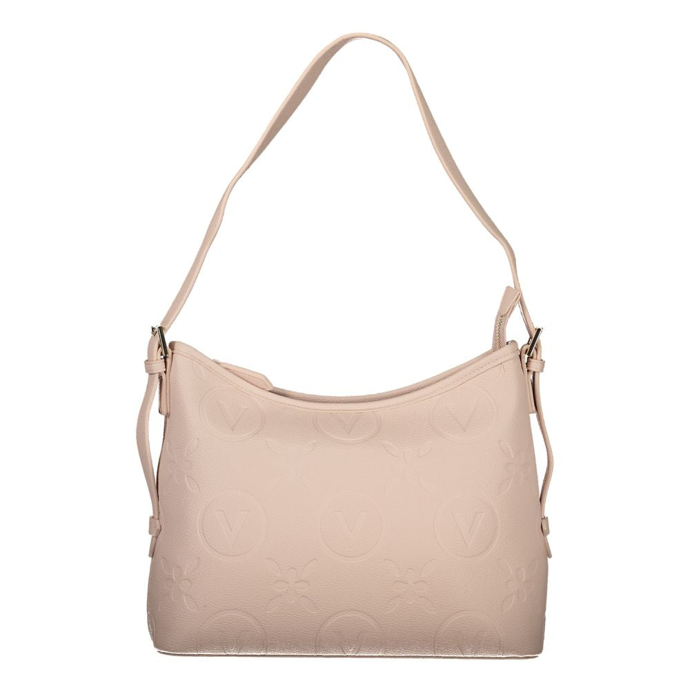 Rosa Poliuretano Donna Bag with Adjustable and Removable Strap