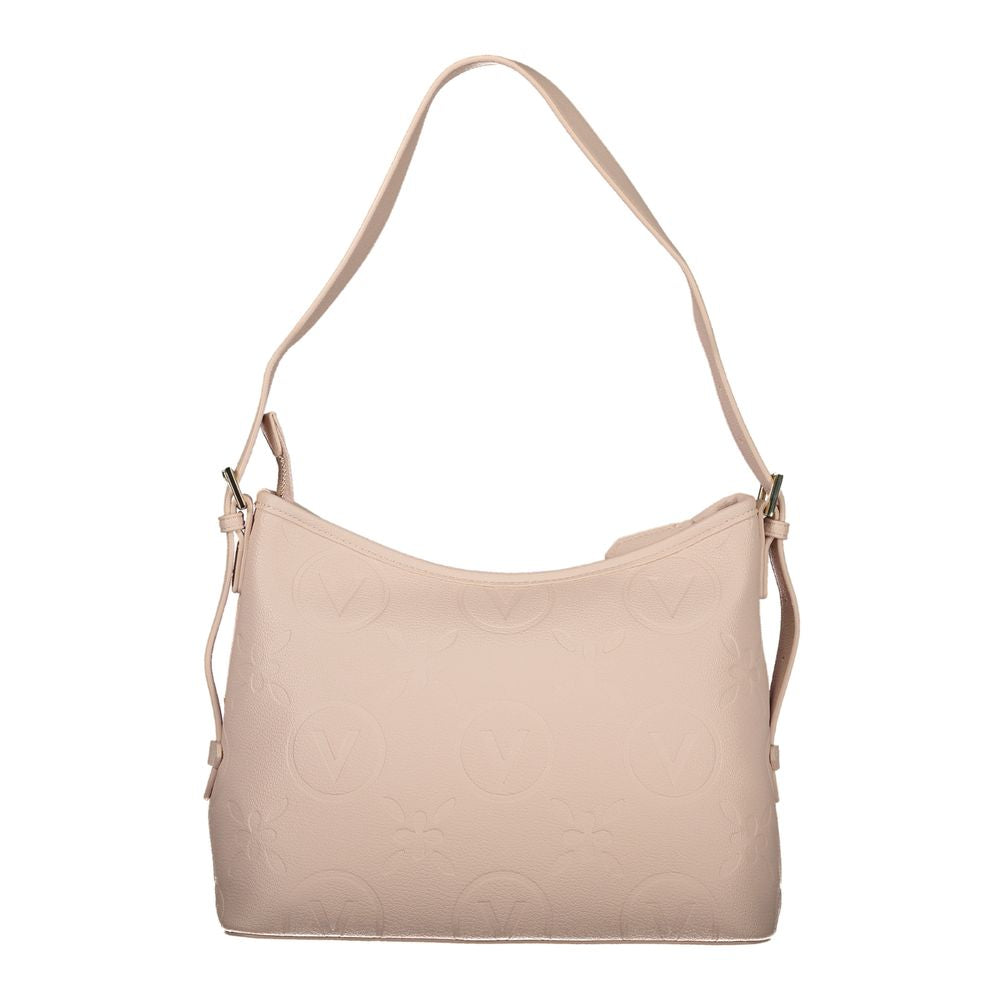 Rosa Poliuretano Donna Bag with Adjustable and Removable Strap