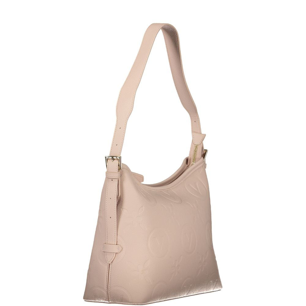 Rosa Poliuretano Donna Bag with Adjustable and Removable Strap