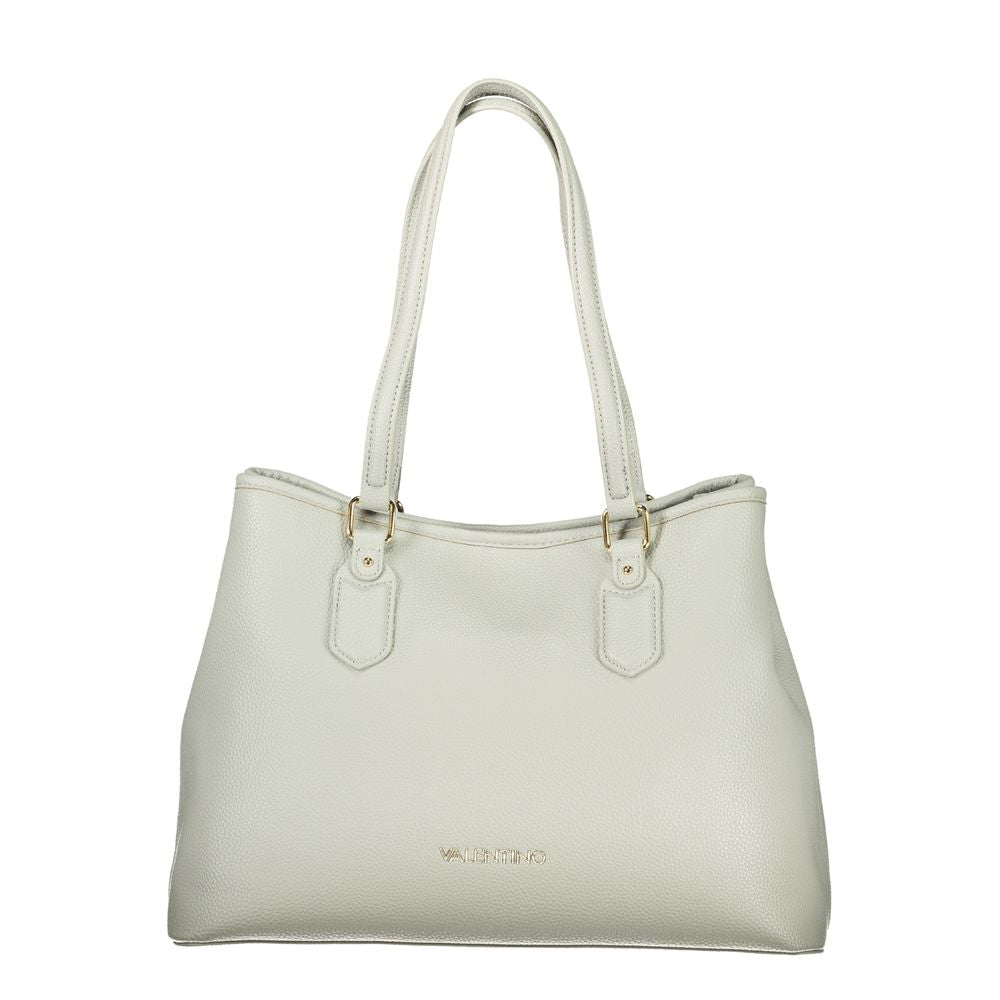 Gray Polyurethane Women's Bag