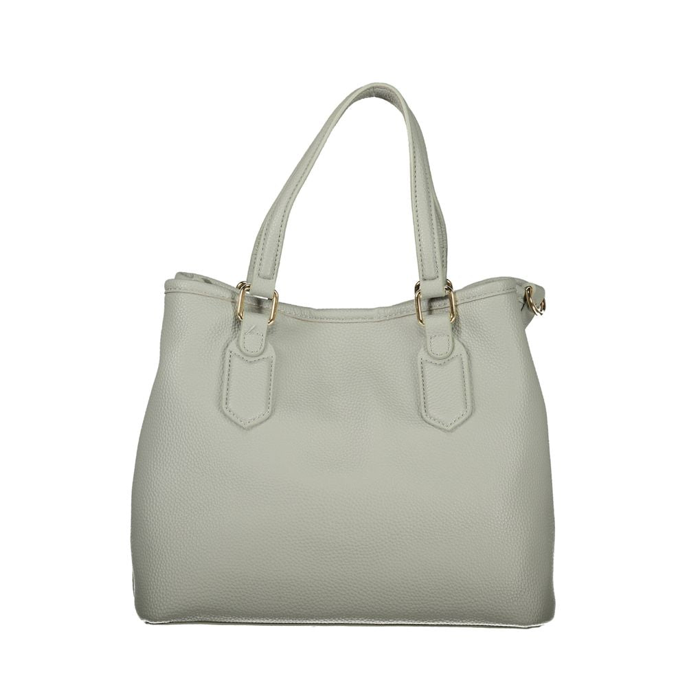 Gray Polyurethane Women's Bag