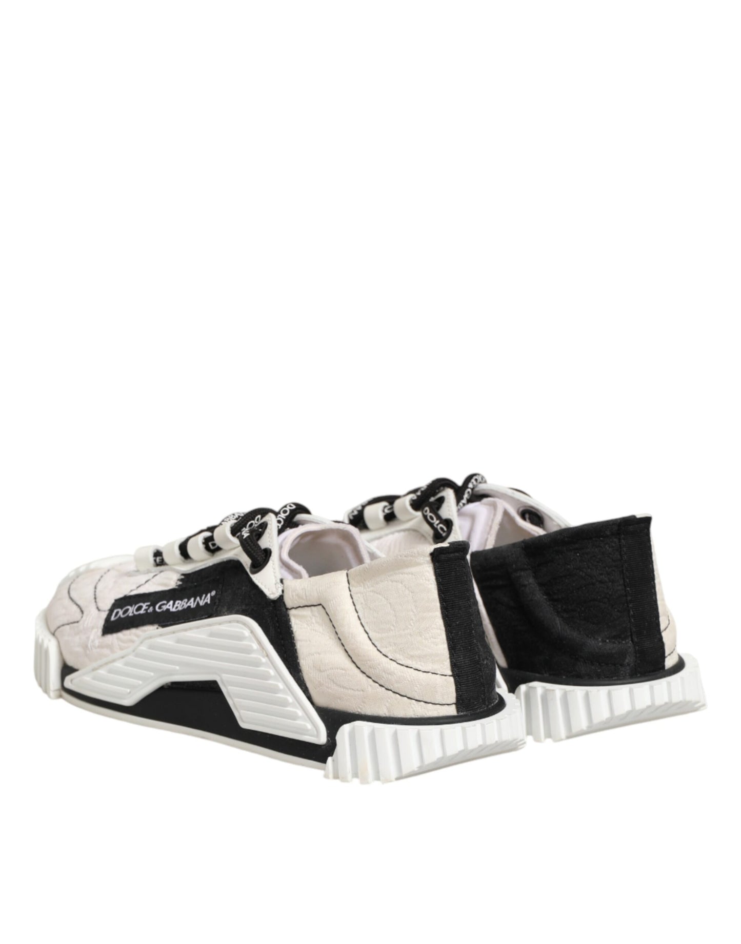 White Black Leather NS1 Sneaker Shoes