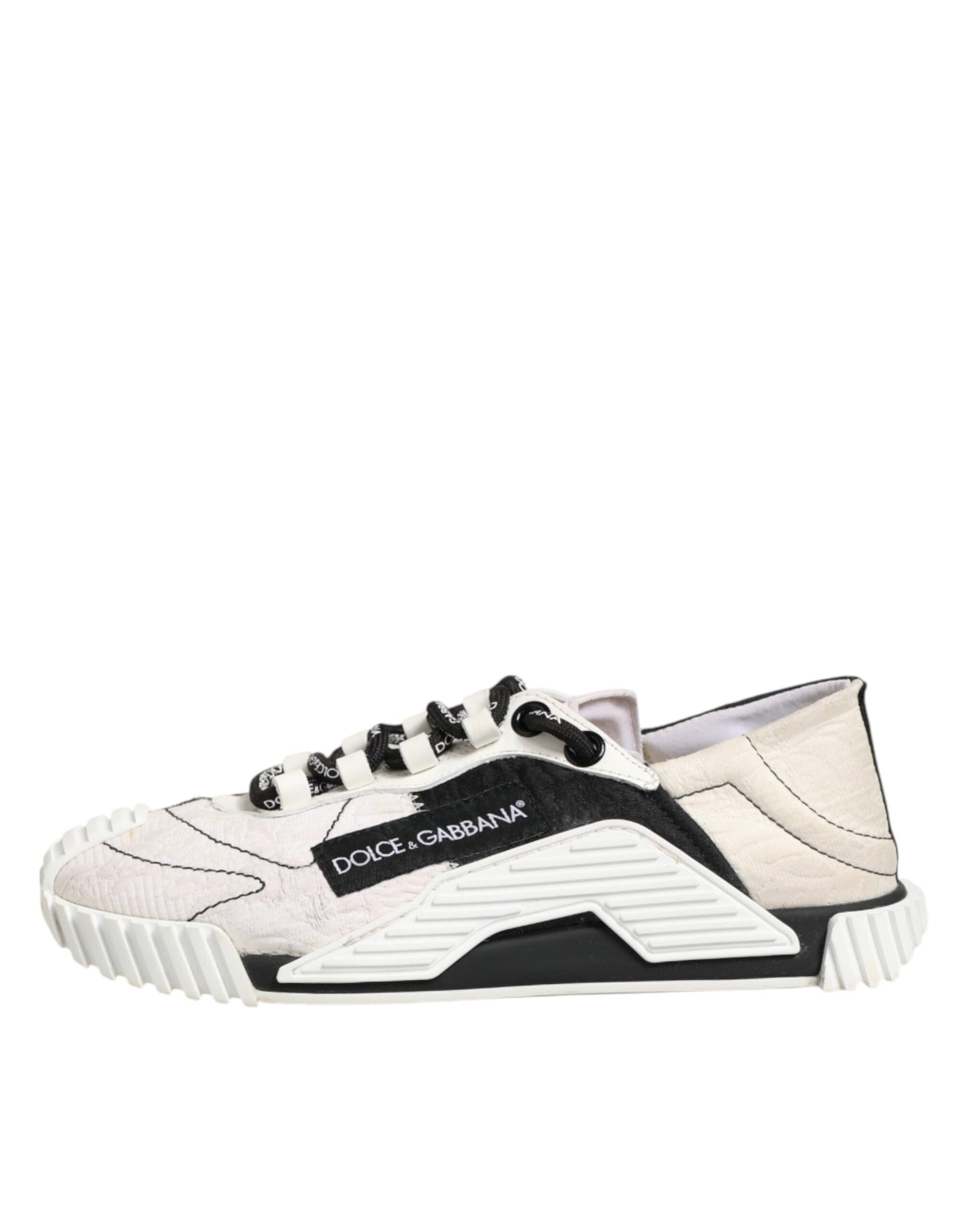 White Black Leather NS1 Sneaker Shoes