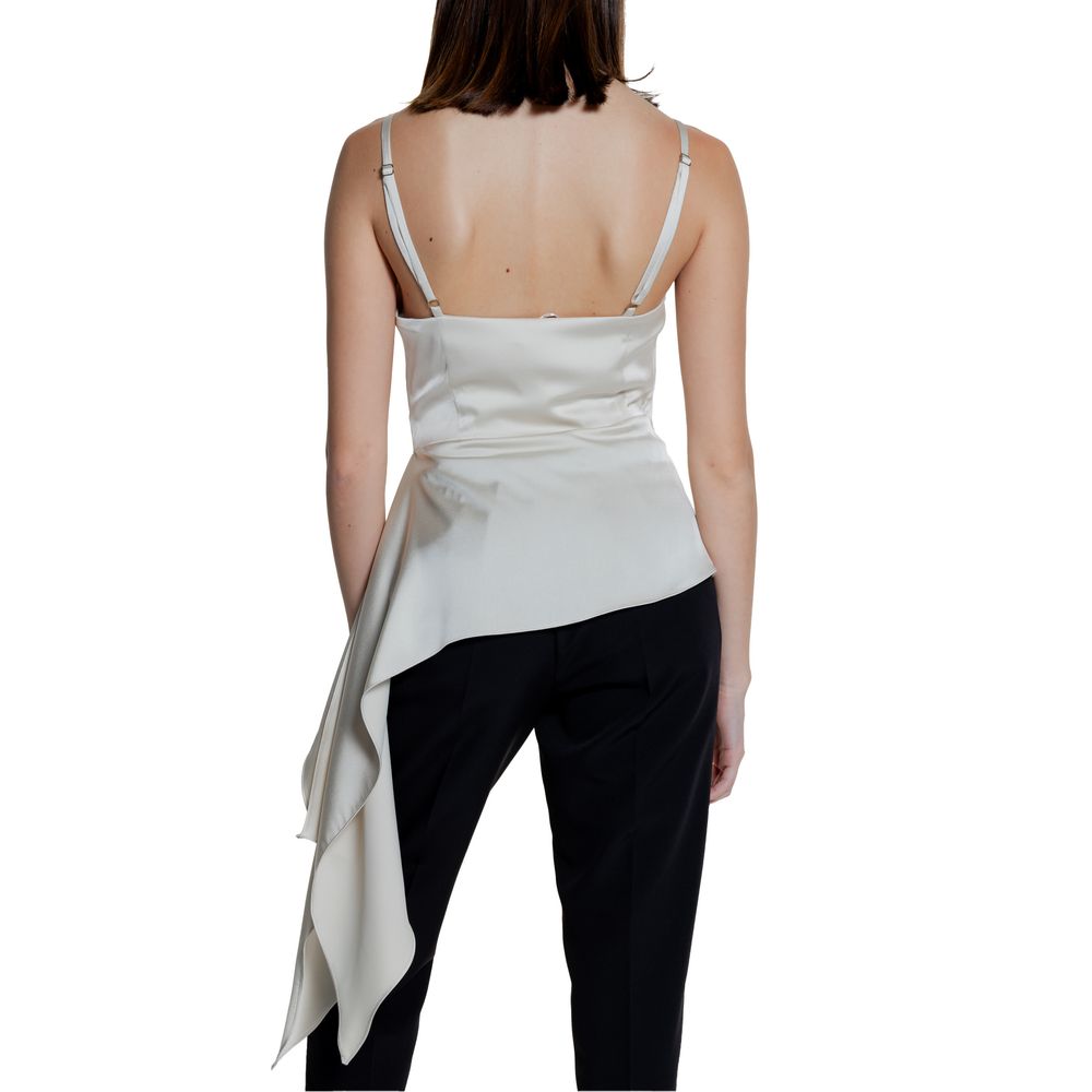 Beige Polyester Top