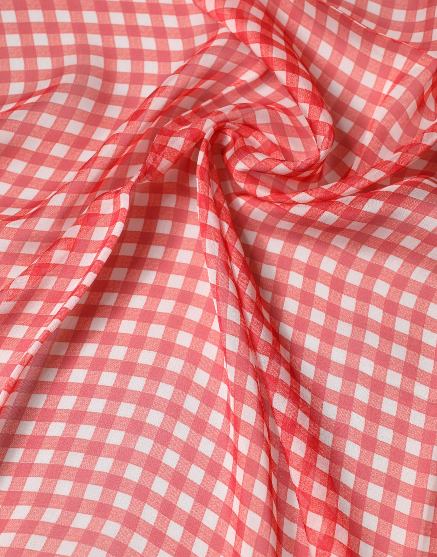 Red Checkered Plaid Neck Wrap Shawl Scarf