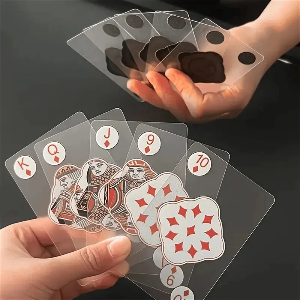Waterproof Transparent Plastic Playing Cards 2Sets Creative Durable