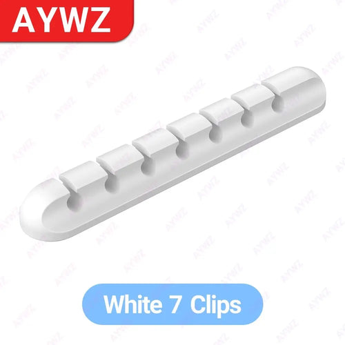 Adhesive Cable Holder Clips Cord Management Wire Organizer for Desktop