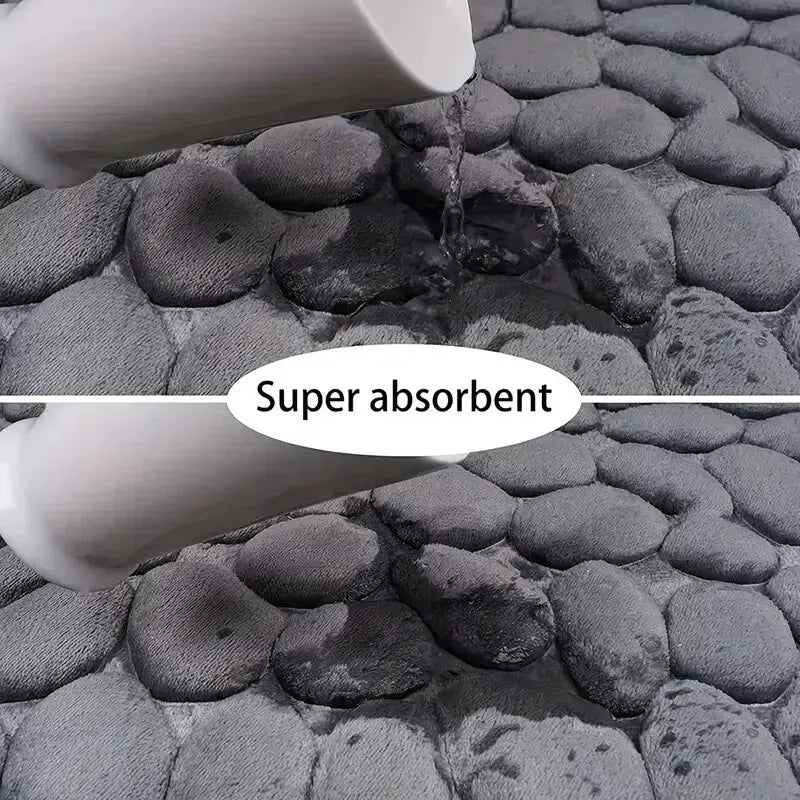 Memory foam bademåtte i velour