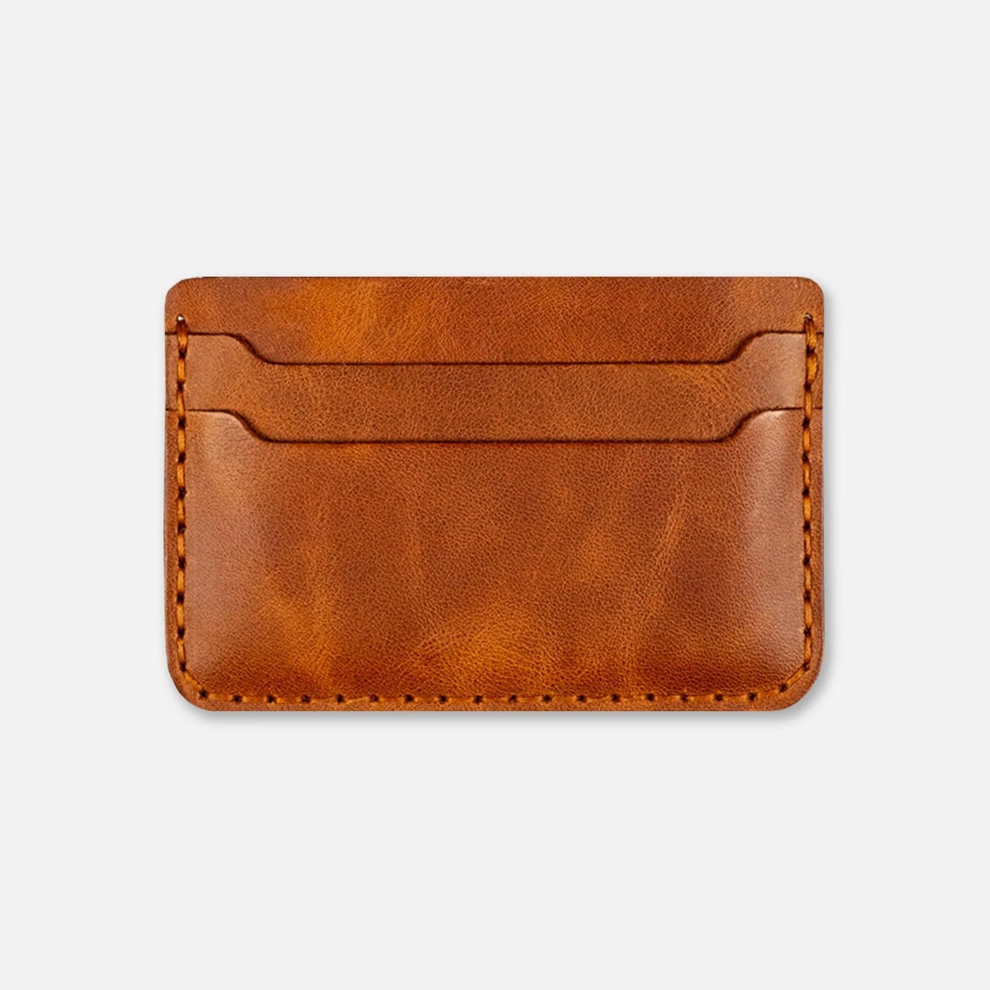 Håndlavet minimalistisk kortholder i læder