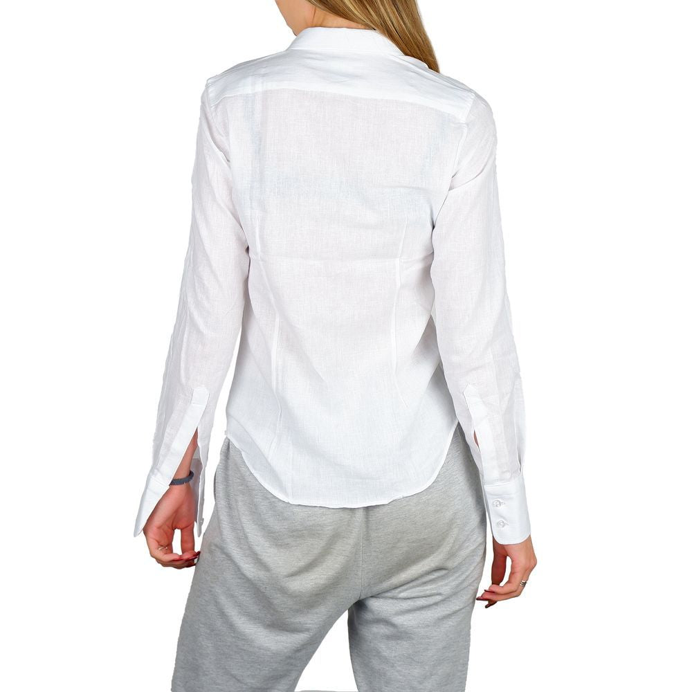 White Cotton Dress Shirt