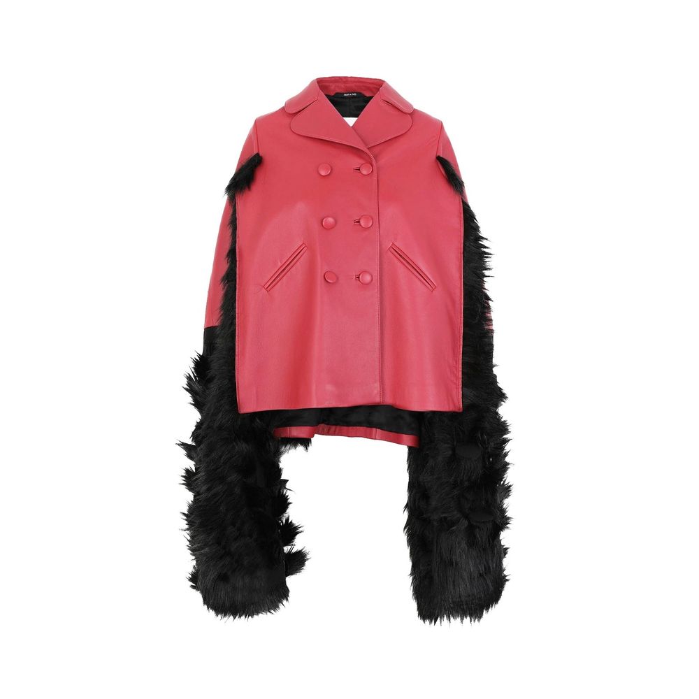 Multicolor Leather Coat