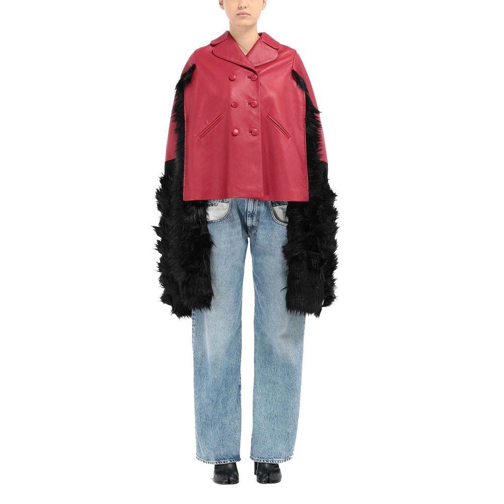 Multicolor Leather Coat