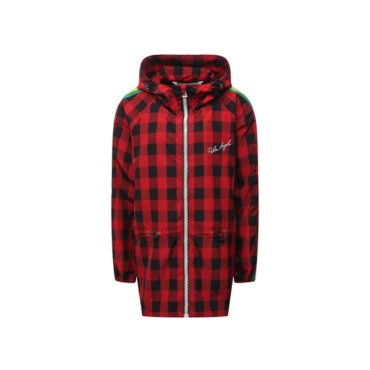 Red Polyamide Shell Jacket