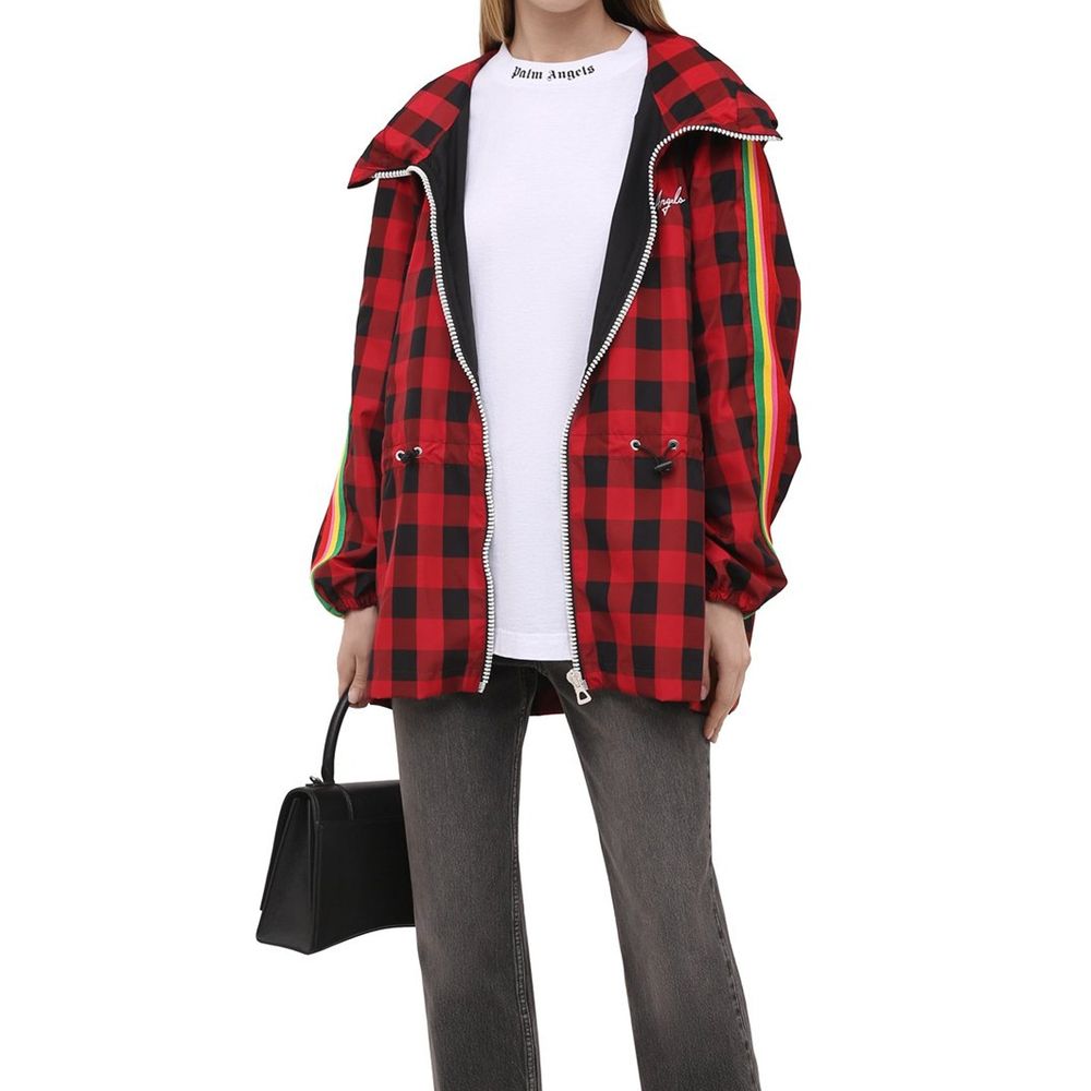 Red Polyamide Shell Jacket