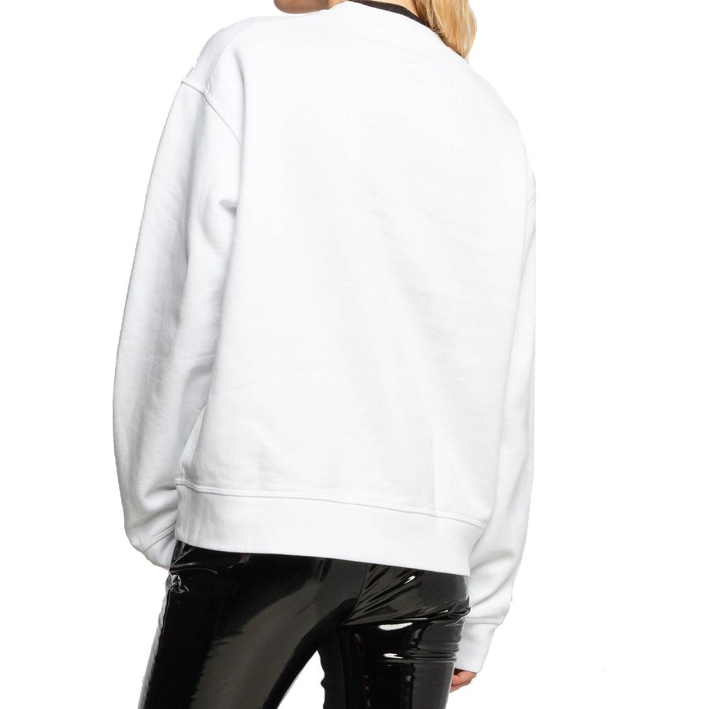 White Cotton Sweatshirt
