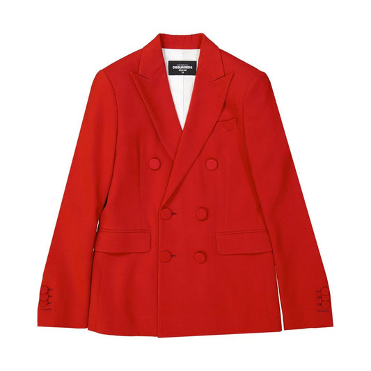 Red Viscose Blazer
