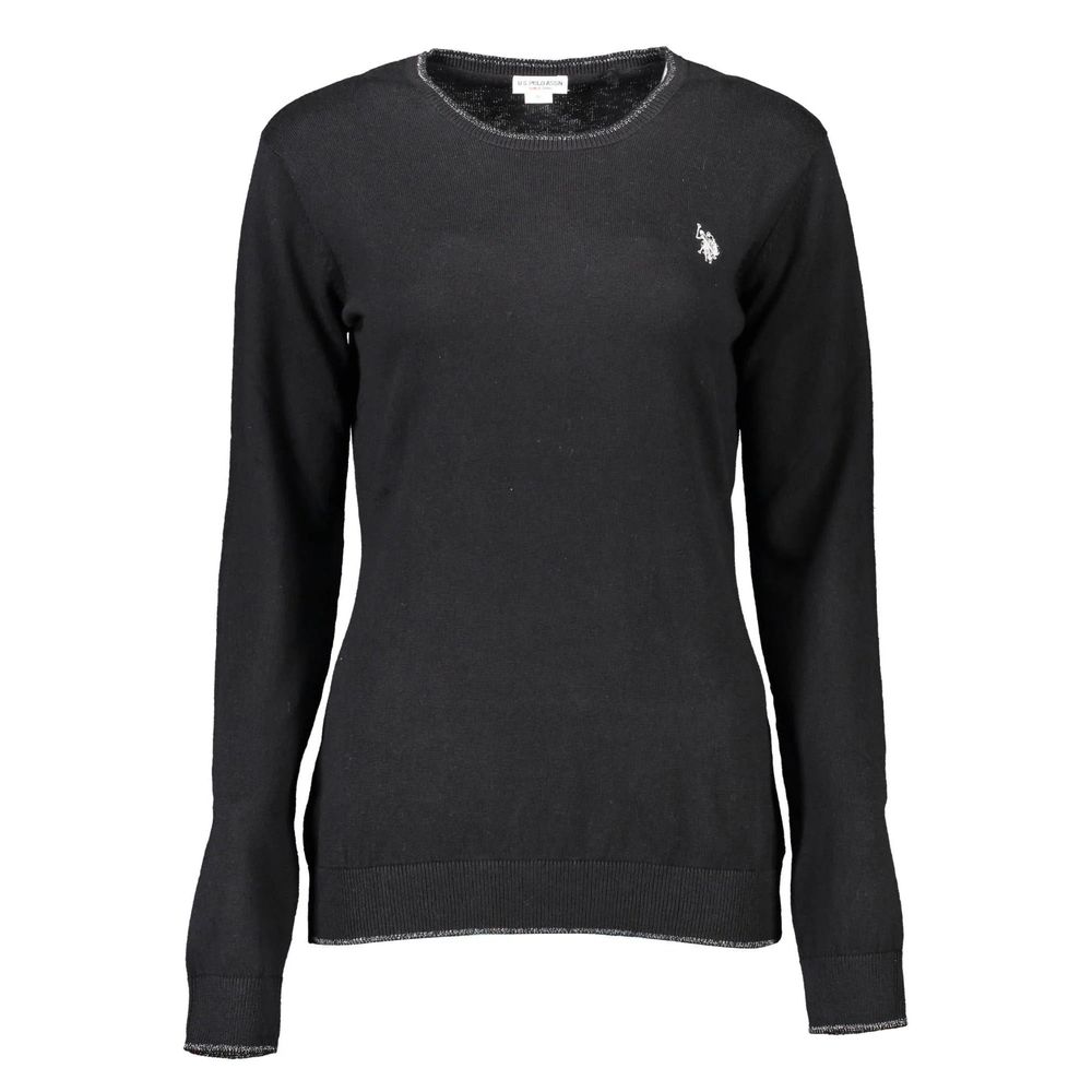 Black Cotton Sweatshirt