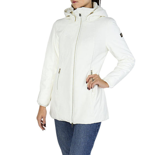 White Polyamide Shell Jacket