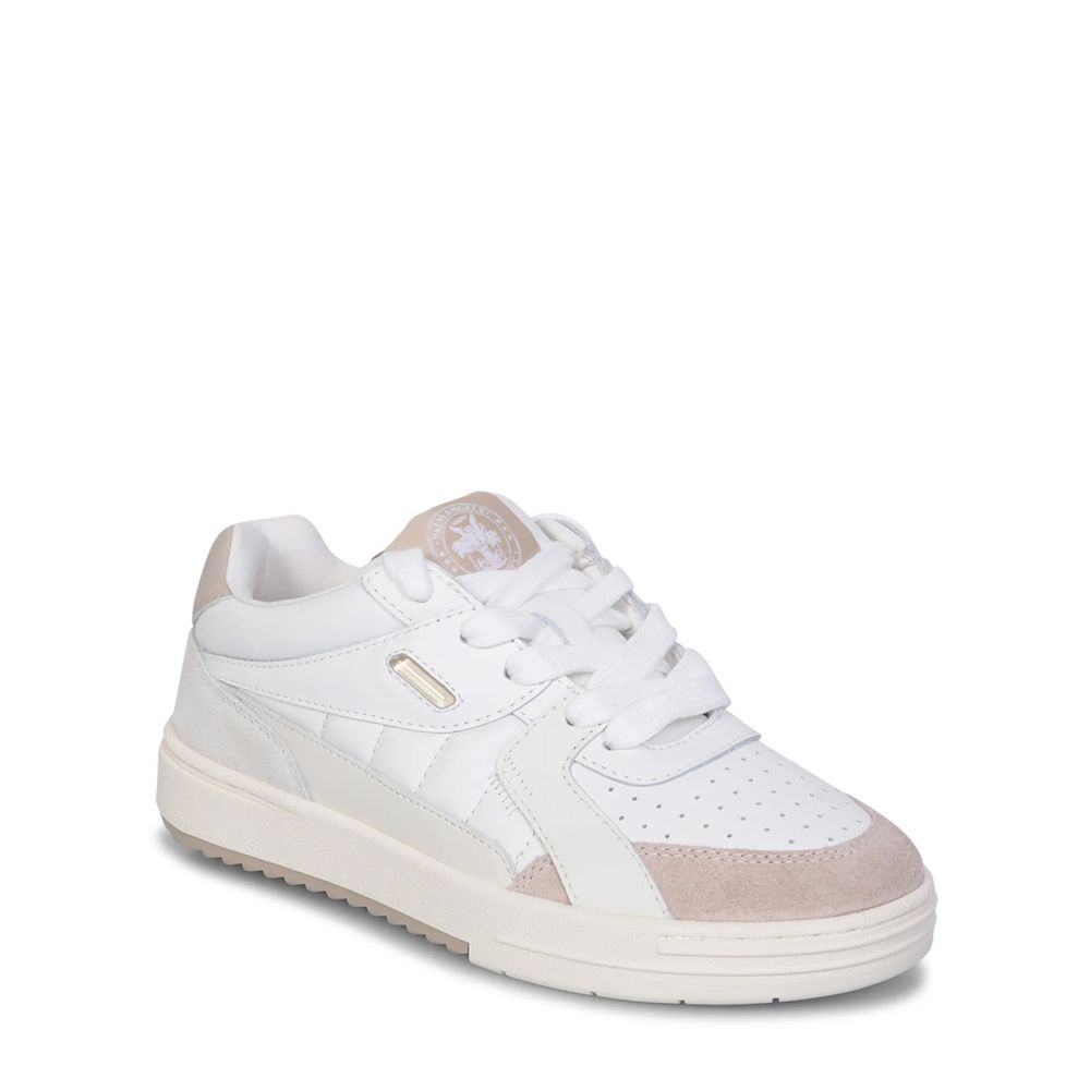 White Calfskin Athletic Sneakers