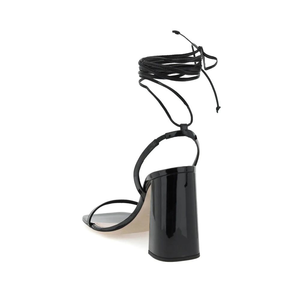 Black Calfskin Sandals