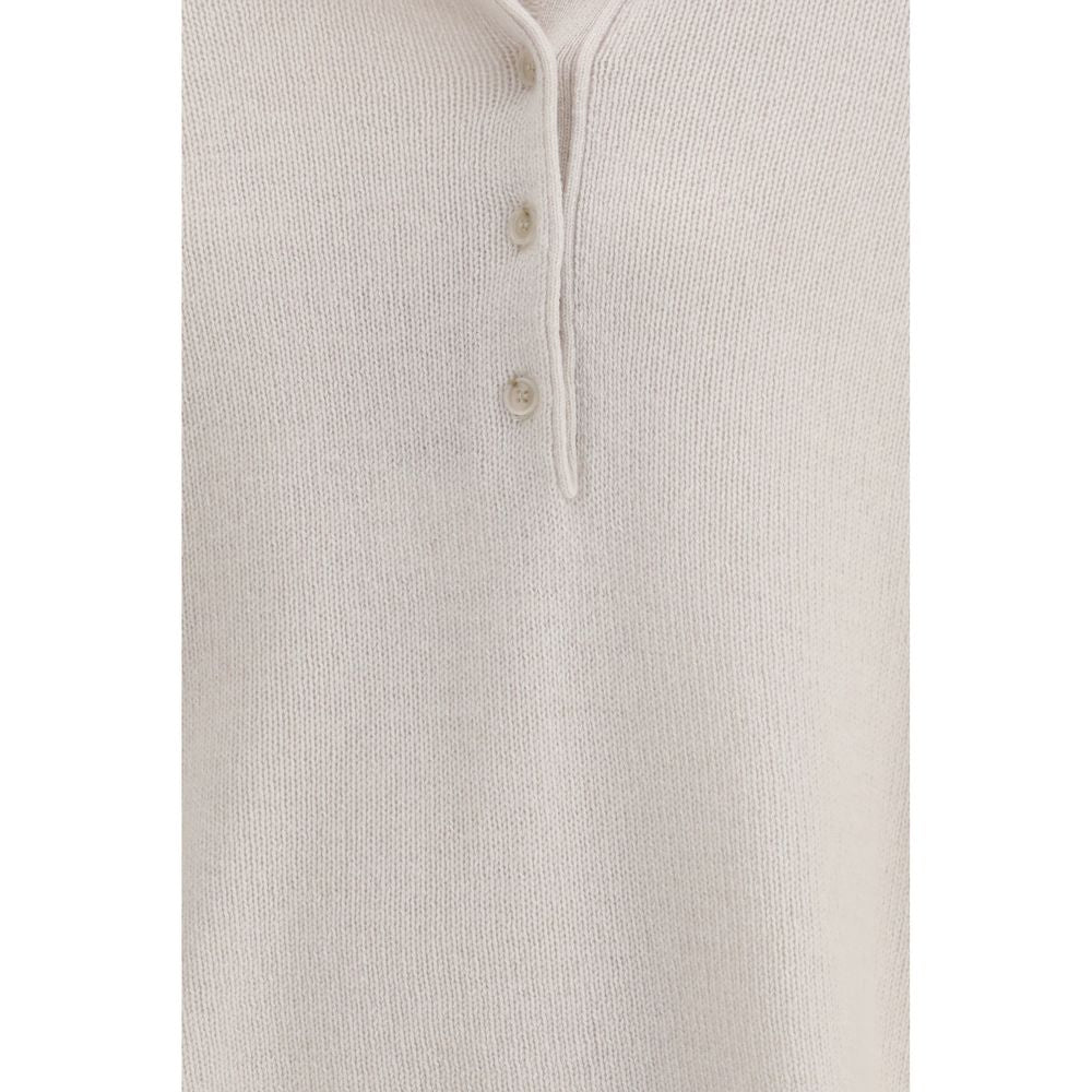 Beige Cashmere Polo Shirt