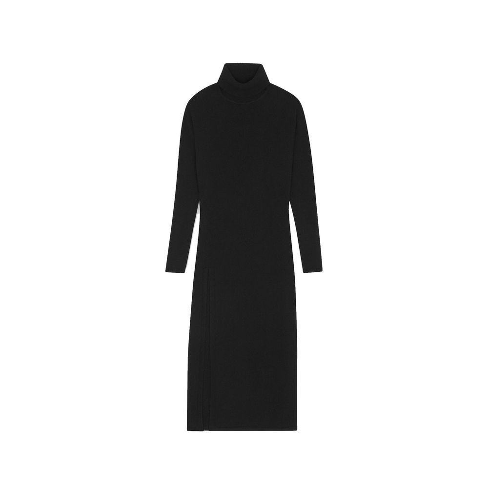 Black Cashmere Casual Dress