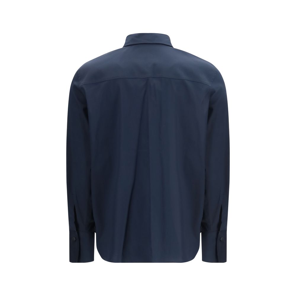 Blue Cotton Dress Shirt