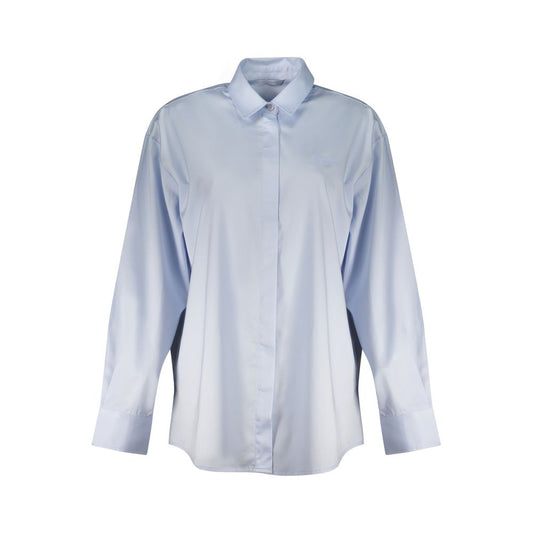 Azzurro Cotton Women Shirt