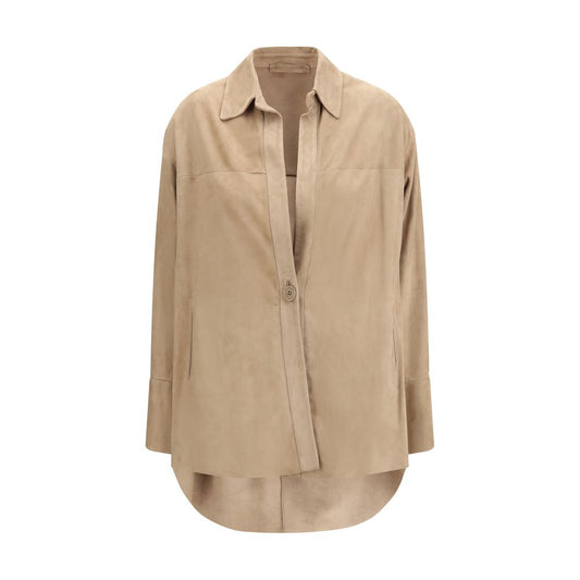 Beige Lamb Ovis Aries Dress Shirt