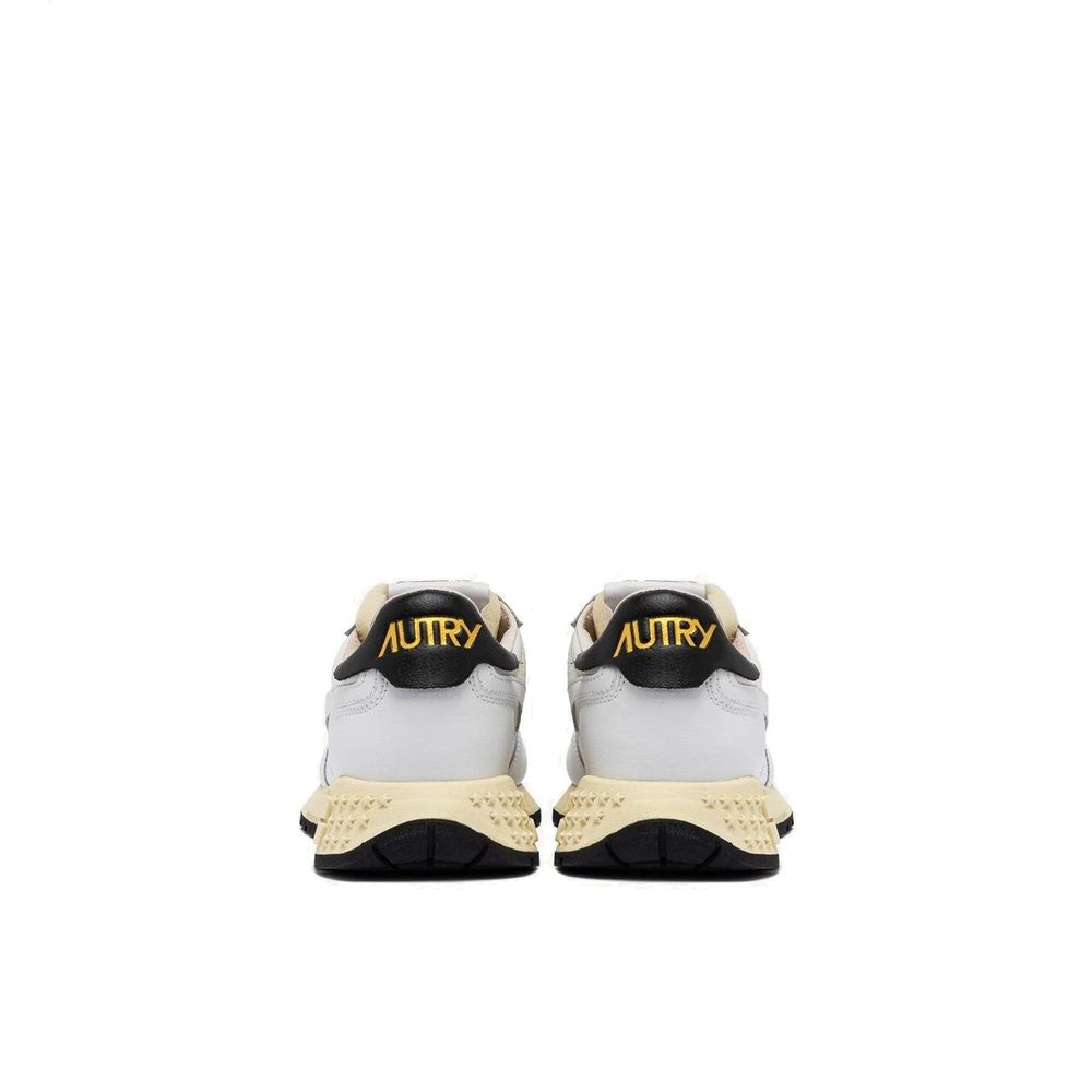 White Fabric Athletic Sneakers