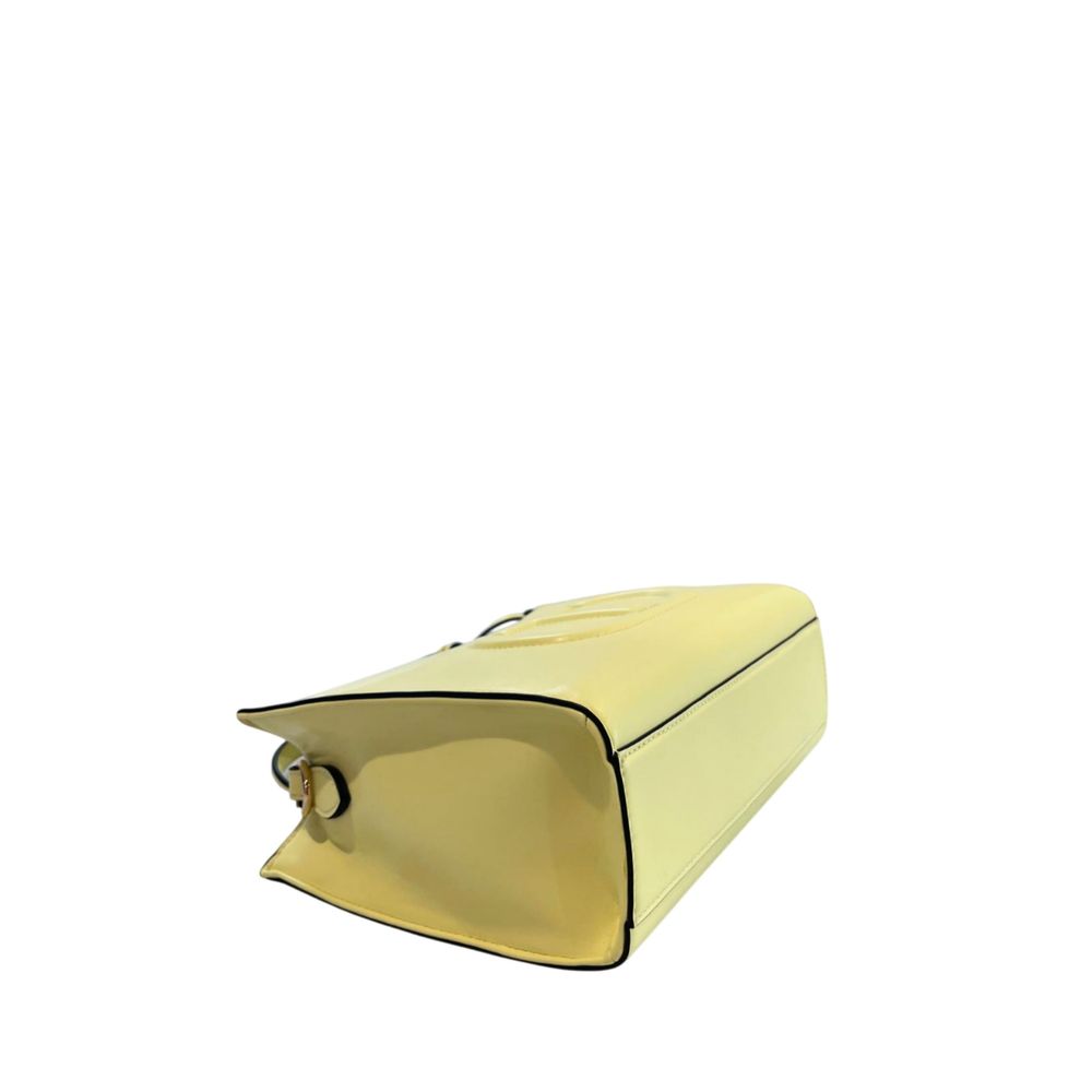 Yellow PU Women Handbag