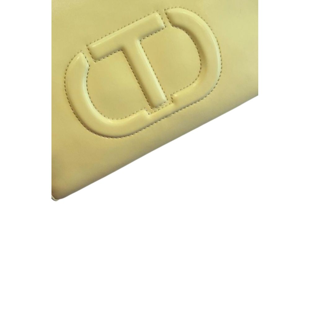 Yellow PU Women Handbag