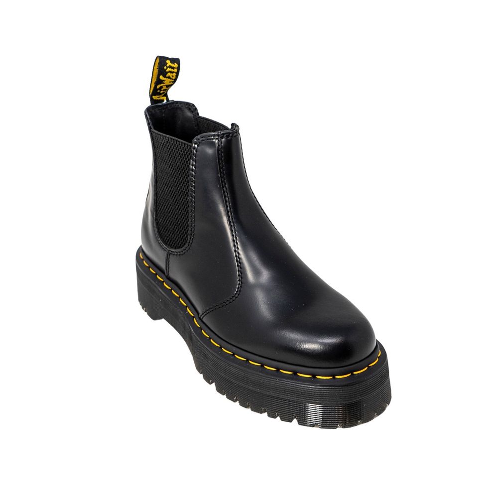 Black Leather Ankle Boots