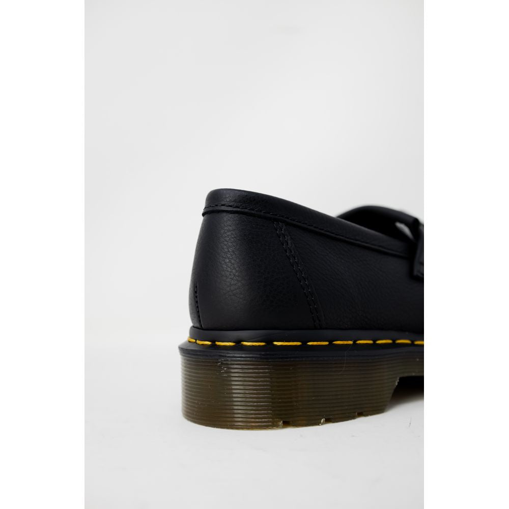 Black Leather Platform Pumps