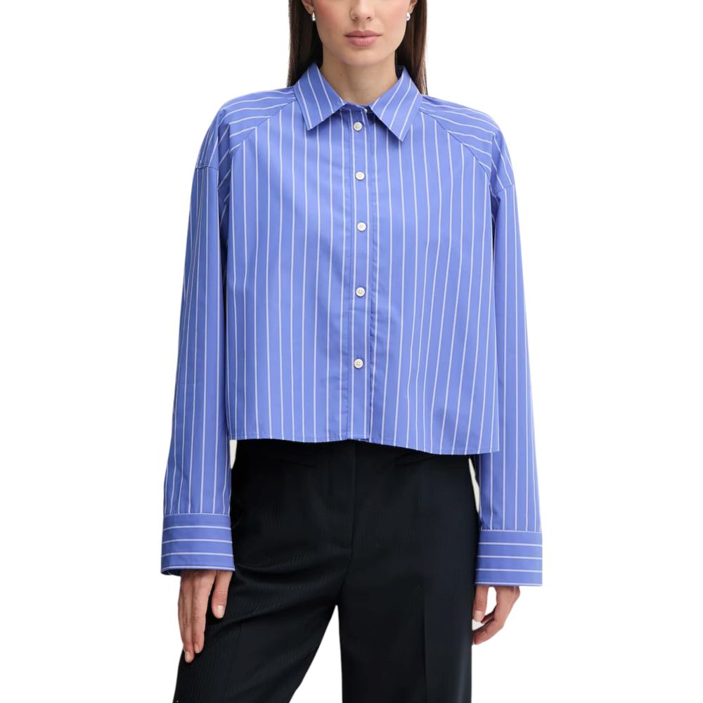 Blue Cotton Blouse