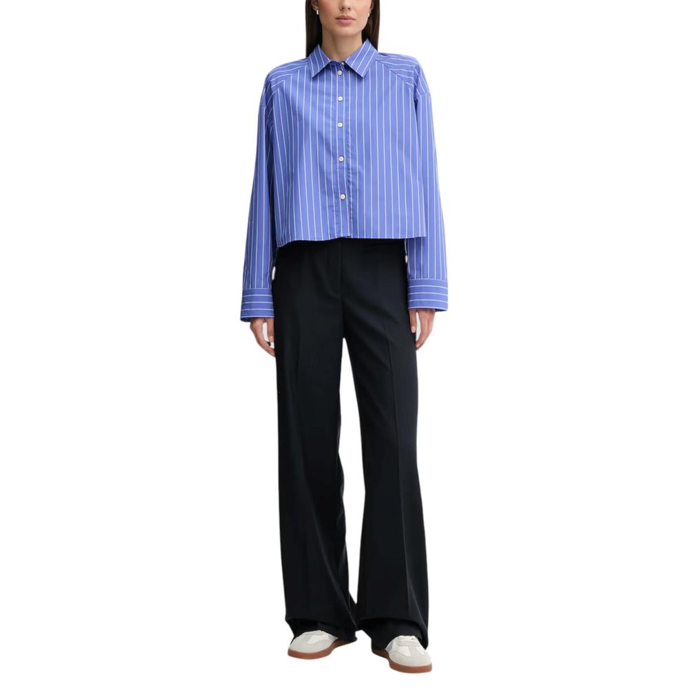 Blue Cotton Blouse