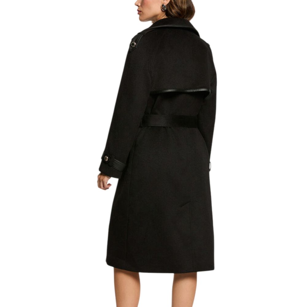 Black Polyester Coat