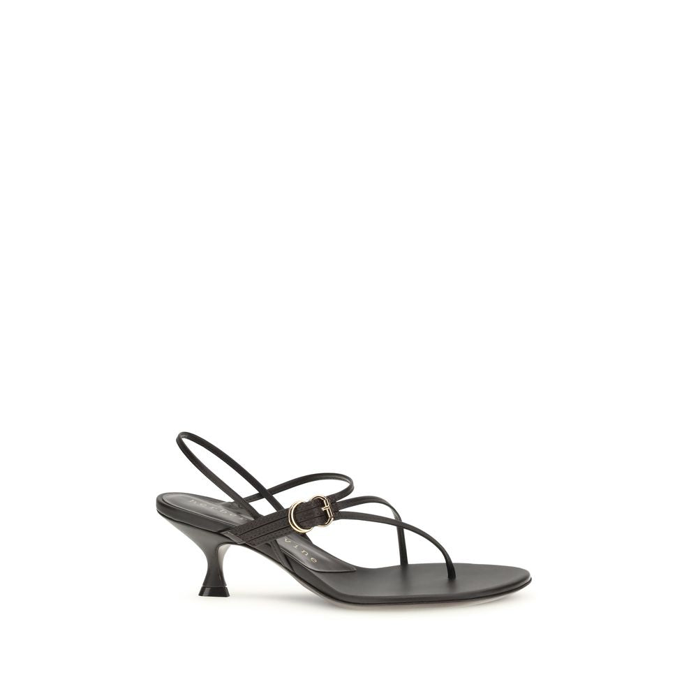 Brown Calf Leather Bos Taurus Stiletto Heel Sandals