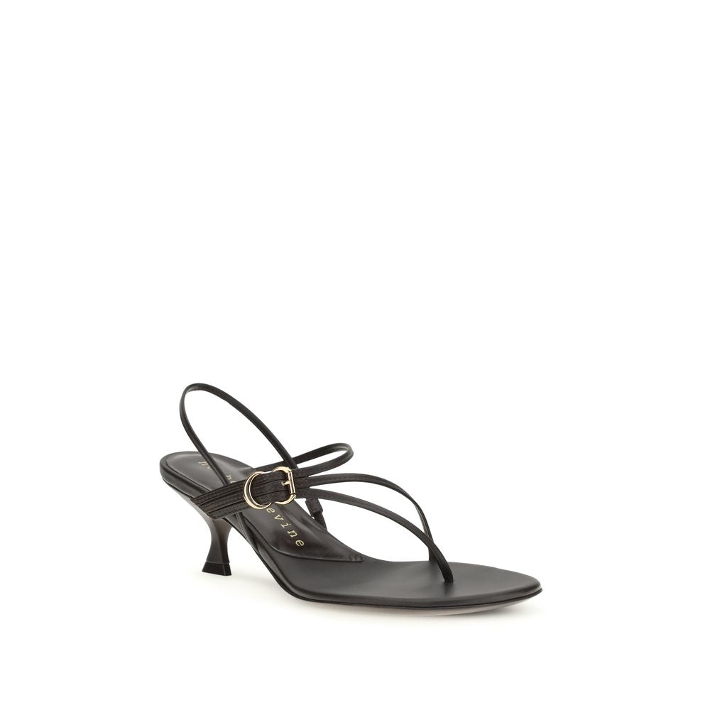 Brown Calf Leather Bos Taurus Stiletto Heel Sandals