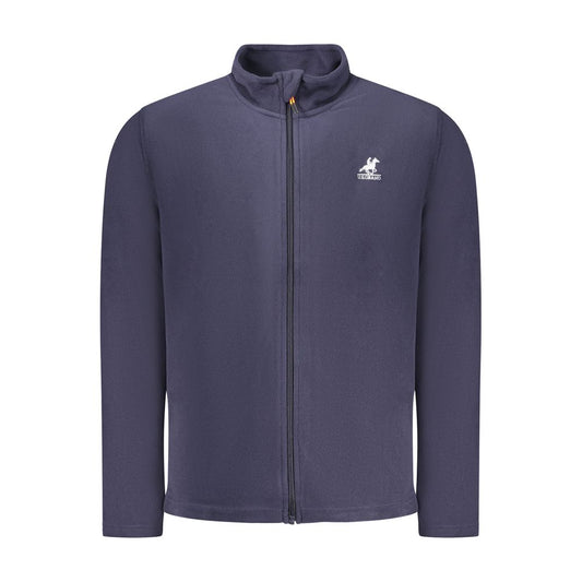 "Blu Polyester Men's Sweatshirt"