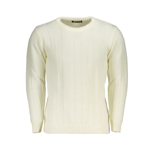 White Acrylic Men's Sweater