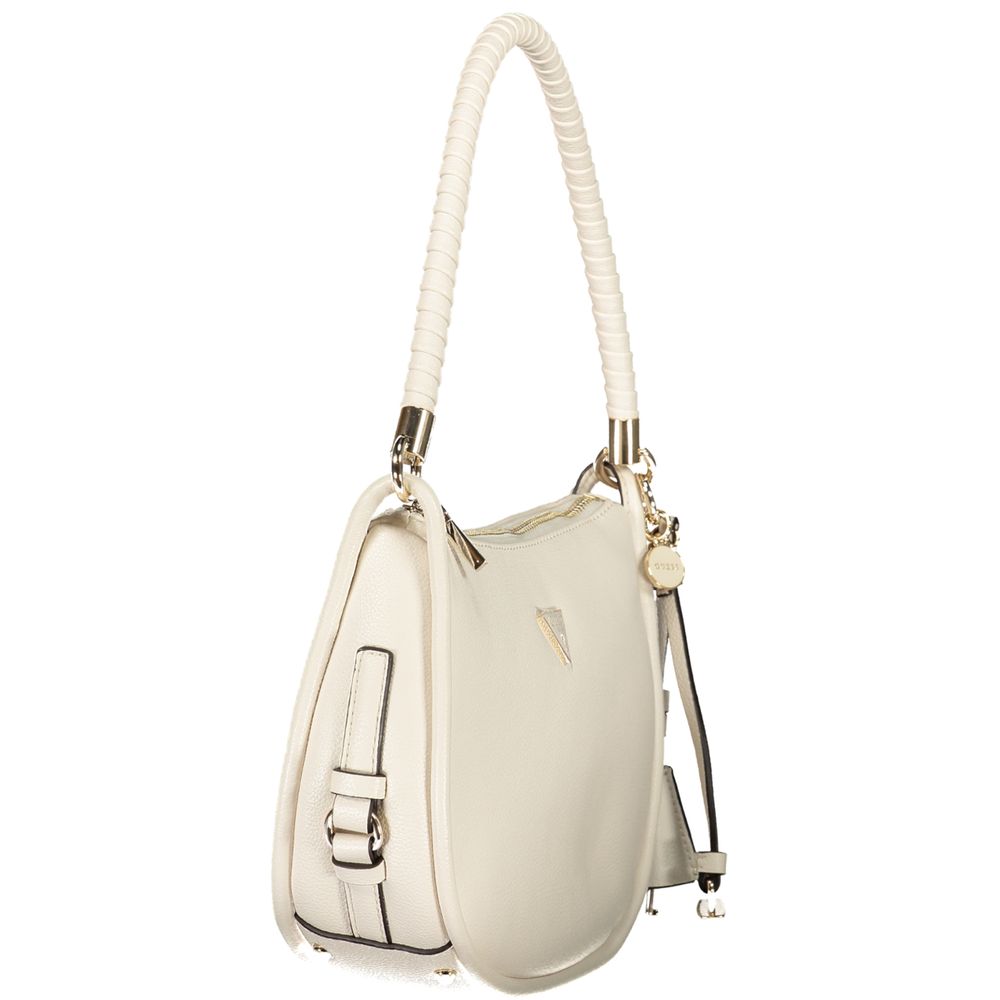 White Polyurethane Women's Handbag